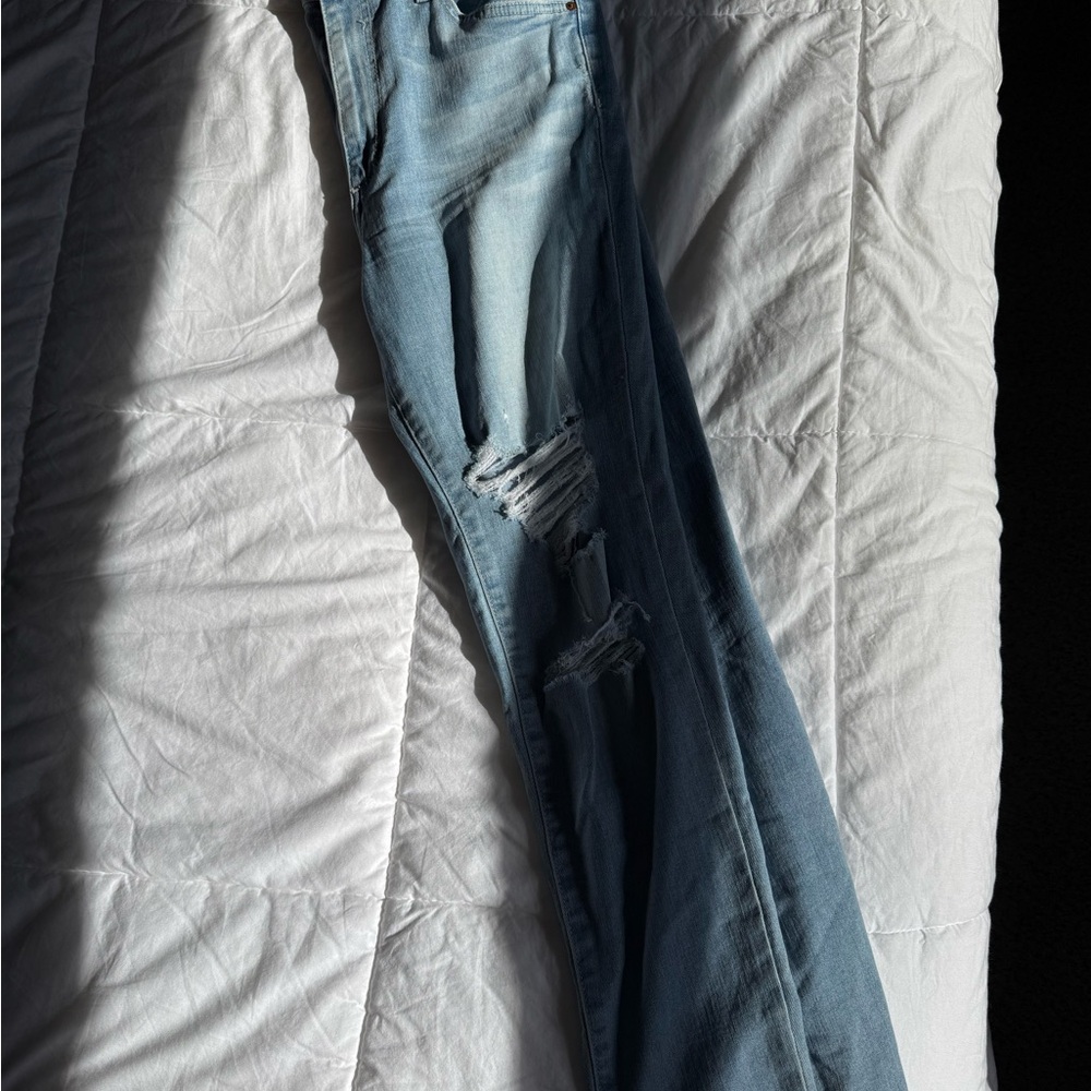 Joe's Jeans Light Blue Distressed Skinny Jeans